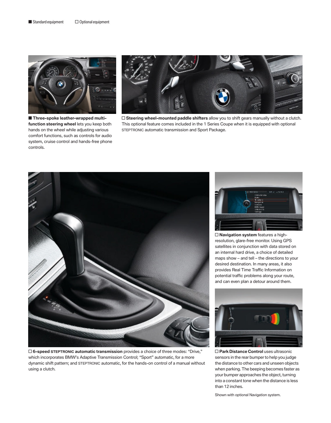 2009 BMW 1-Series Coupe Brochure Page 22